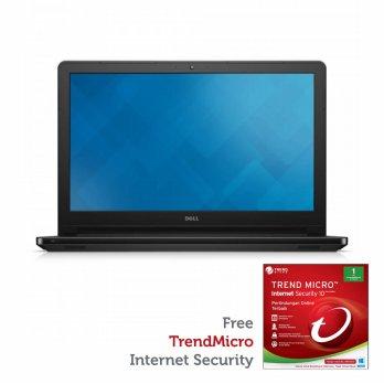 Dell Inspiron 5458 [Ci3-5005U/4GB/500GB/nVidia 2GB/Ubuntu] Hitam. Free TrendMicro Internet Security