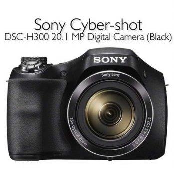 Digital Camera DSLR Style SONY Cybershot DSC-H300 20.1 MP 35x Optical Zoom 720p HD Movie Optical Steady Shot