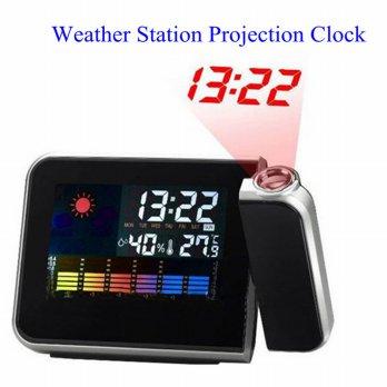 Digital LED Light Weather Projector Clock - JK-393
