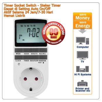 Digital Timer Socket - Steker Timer - Stop Kontak 24/7