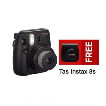 Fujifilm Instax Mini Camera 8s Black Free Tas 8s - Instax 8s Hitam