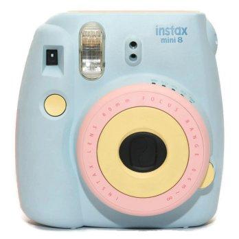 Fujifilm Instax Mini Camera 8s Rainbow _ Biru 3 Warna