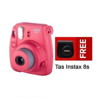 Fujifilm Instax Mini Camera 8s Raspberry Free Tas 8s _ Instax 8s Merah