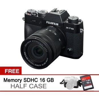 Fujifilm XT10 X-T10 16-50 Black Free Memory 16SDHC Half case