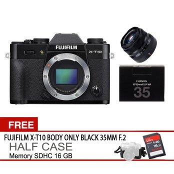 Fujifilm XT10 X-T10 Body Only 35mm F.2 Black Free Memory 16SDHC
