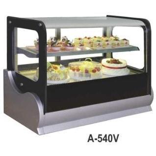 GEA A-540V Countertop Cake Showcase/Showcase Kue di Atas Meja / Display Kue Portable (Kotak) - HITAM