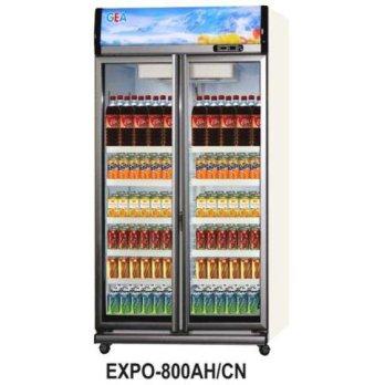 GEA EXPO-800AH/CN 2 (Dua) Pintu Showcase / Display Cooler / Lemari Kaca Berpendingin / Kulkas Kaca