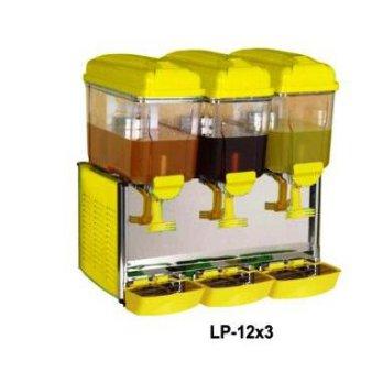GEA LP-12x3 Juice Dispenser / Jus Dispenser 3 Tabung dengan Pendingin - Kuning