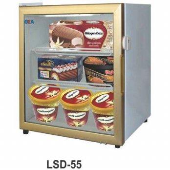 GEA LSD-55 Premium UpRight Glass Door Freezer/Showcase Ice Cream / Kulkas Kaca Berdiri Untuk Es Krim