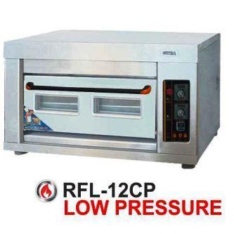 GETRA RFL-12CP Gas Pizza Deck Oven/Electric Pizza Oven/Oven Pemanggang Pizza Gas dan Listrik-PUTIH
