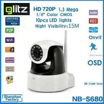 GLITZ CCTV WIRELESS WITH SD CARD & MOTORIZED 360