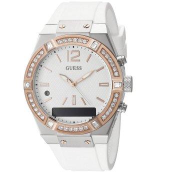 Guess Connect Smart Watch Jam Tangan Wanita Putih Rubber Strap C0002M2