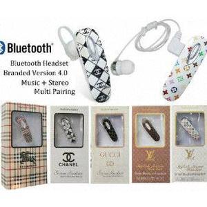 Handsfree Bluetooth Branded ( LV, Chanel, Gucci, Burberry )