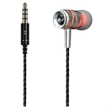 Knowledge Zenith Extreme Fever InEar Earphones 3.5mm KZED1 - Silver/Red