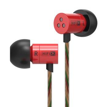 Knowledge Zenith InEar Earphones Dynamic Driver 8.6mm Dengan Microphone KZHDS1 - Merah