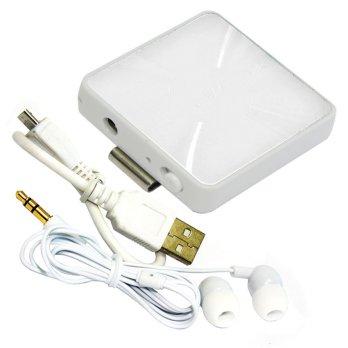 Mediatech Bluetooth Audio Receiver Stereo Earphone - Putih