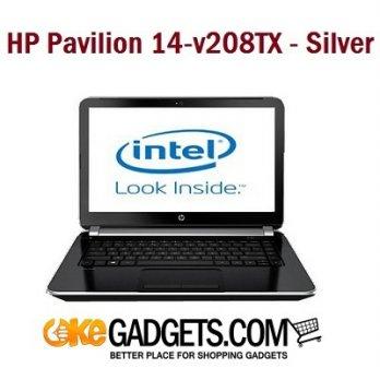 Notebook HP Pavilion 14-v208TX Silver 14 WXGA Core i7 4GB DDR3 HDD 1TB Win8