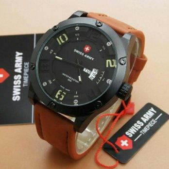 ORIGINAL Swiss Army 3035M Leather 1 Year Guaranted