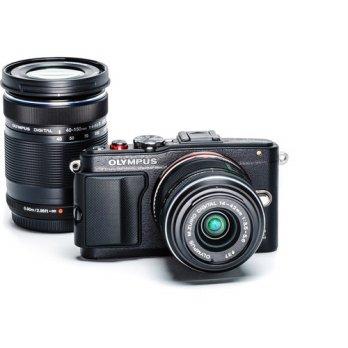 Olympus PEN E-PL6 Mirrorless Micro Four Thirds Digital Camera with 14-42mm and 40-150mm Lenses