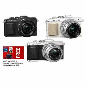 Olympus PEN E-PL7 Mirrorless Kamera Kit Lensa 14 - 42mm R B/G