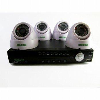 Paket CCTV 4 Camera AHD Medusa 720HD IR