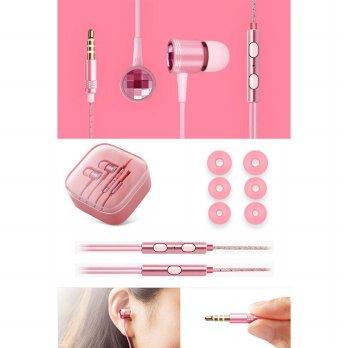 Piston Crystal Edition Rose Carmine Pink Headphones original- Limited Edition