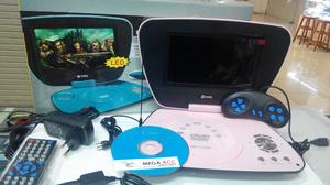 Portable Dvd Player GMC LED 7" Slim ( DIVX-808 R-Tv-Game )