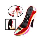 Red Plastic Casing High Heeled Shoes Shape Wire Corded