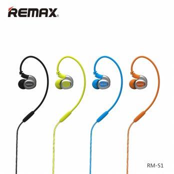 Remax RM S1 Sport earphone – Stereo dynamic bass music handsfree