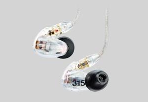 SHURE Sound Isolating Earphone SE315 Clear