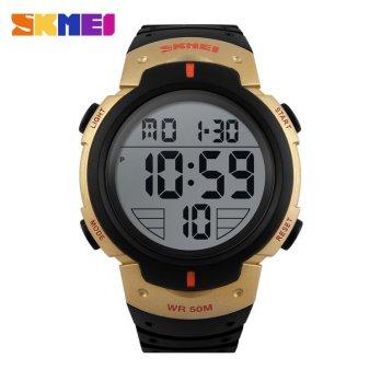 SKMEI Pioneer Sport Watch Water Resistant 50m - DG1068 - Black Gold