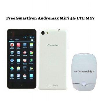 Smartfren Andromax U3 White Free Smartfren Andromax MiFi 4G LTE M2Y -Garansi Resmi 1 Tahun