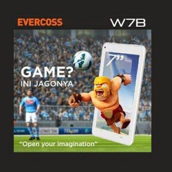 Tablet EVERCOSS W7B Android Kitkat Quadcore 7 inch Dual Camera Wifi only Battery 2450mAh