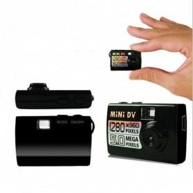 Taff 5MP HD Smallest Mini DV Digital Camera Video Recorder Camcorder Webcam DVR - Black