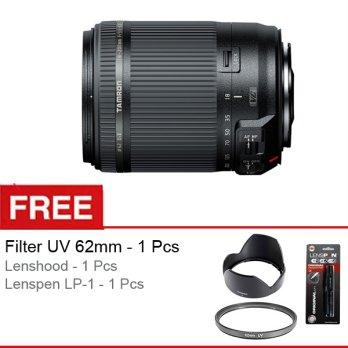 Tamron AF 18-200mm f/3.5-6.3 DiII VC for Canon/Nikon, Free UV Filter 62mm + Lenspen LP-1