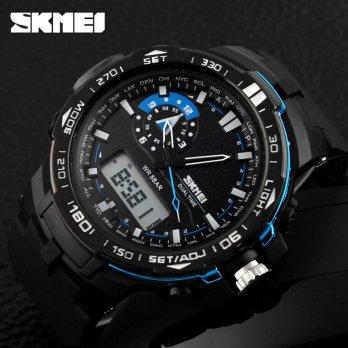 jam tangan original pria model casio "SKMEI AD 1081 blue black" Murah