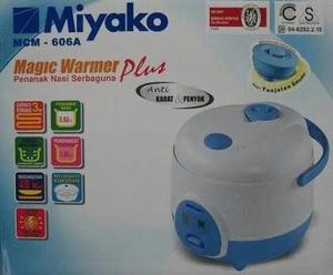magic com miyako 0,6 liter(kukus dan hangat)