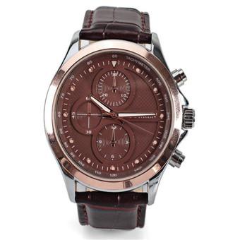 '"''""CURREN 8138C Men''''s Sport Genuine Leather Waterproof Quartz Watch (Brown) (Intl)""''"'  