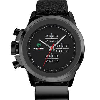 2015 New WEIDE WH3305 Unique Design Men's Sports Waterproof Quartz Watch (Black)  