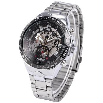 2016 New Fashion Men Male Winner Brand Mechanical Watch Steel Automatic Stylish Classic Skeleton Steampunk Wristwatch BEST Gift - Intl  