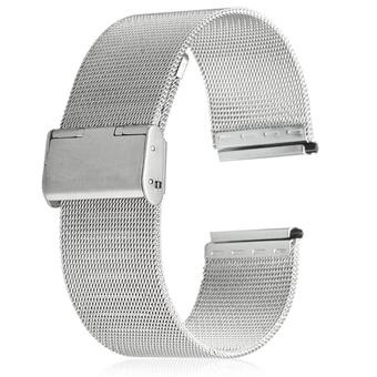 20mm Stainless Steel Mesh Bracelet Watch Band Replacement Strap for Men Women (Silver) - Intl  