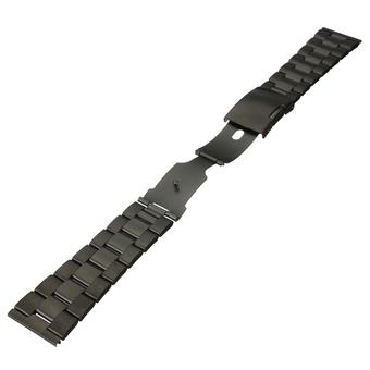 24mm Stainless Steel Solid Links Watch Band Strap Bracelet Straight End (Intl)  