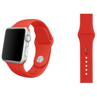 38MM S / M Size Silicone Band for Apple Watch Sport Version?Red) (Intl)  