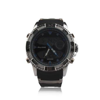 ALIKE AL121 Waterproof Backlit Analog + Digital Display Quartz Wrist Watch (1 x CR2016 /1 x SR626SW) (Intl)  