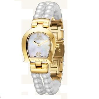 Aigner La Spezia A03225 White Pearl Bracelet Original - Jam Tangan Wanita  