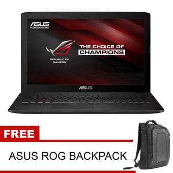 Asus ROG GL552VX-DM229D - 15.6" - Intel Core i7-6700HQ - 8GB RAM - Hitam + Gratis Backpack  