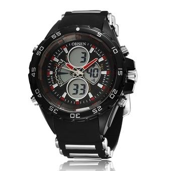 Autoleader OHSEN AD2816 Sport Day Alarm Dual Display Outdoor Men Wrist Watch (Intl)  