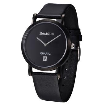 BESTDON BD9951G Men's Fashionable Simple Waterproof Quartz Wrist Watch –Black?1*SR621?- Intl  