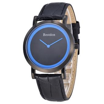 BESTDON BD9969 Women's Fashionable Simple Waterproof Quartz Wrist Watch?Black+Blue(1*SR621) (Intl)  