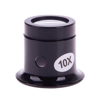 BUYINCOINS 10 x Watch Magnifier Jeweler Loupe Repair Kit Tool (Black)  